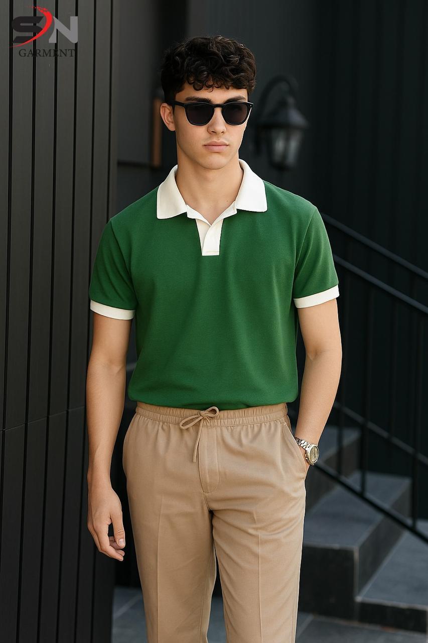 Coat Color Style  Polo Tshirt